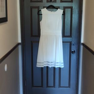 Snow white colored Calvin Klein Dress. Size 10
